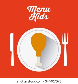 kids menu design, vector illustration eps10 graphic 