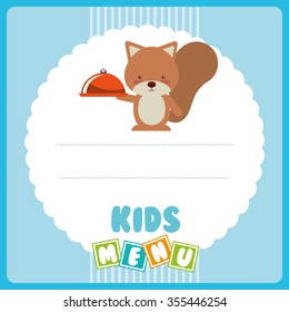 kids menu design, vector illustration eps10 graphic 