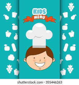 kids menu design, vector illustration eps10 graphic 
