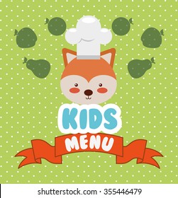 kids menu design, vector illustration eps10 graphic 