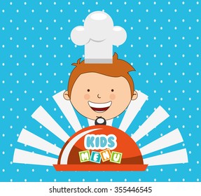 kids menu design, vector illustration eps10 graphic 