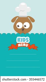 kids menu design, vector illustration eps10 graphic 