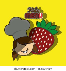 kids menu design, vector illustration eps10 graphic 