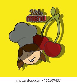 kids menu design, vector illustration eps10 graphic 