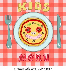 kids menu fun pizza