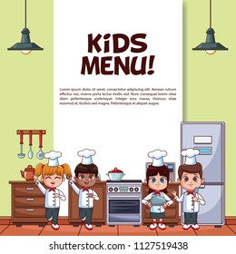 Kids menu poster
