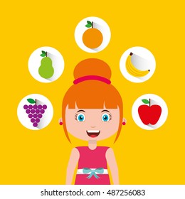 kids menu restaurant icon vector illustration design