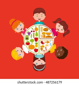kids menu restaurant icon vector illustration design