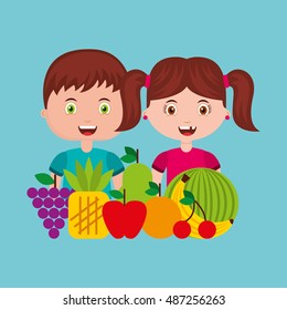 kids menu restaurant icon vector illustration design