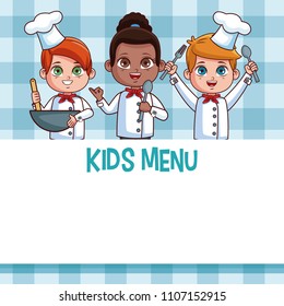 Kids menu template
