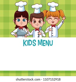 Kids menu template