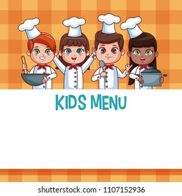 Kids menu template