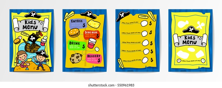 kids menu template