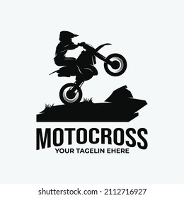 Plantilla de diseño de logotipo Motocross para niños