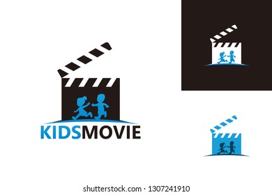 Kids Movie Logo Template Design Vector, Emblem, Design Concept, Creative Symbol, Icon