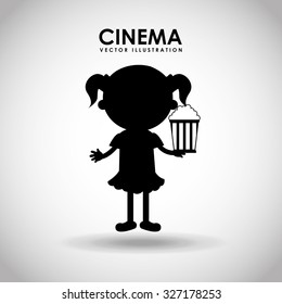 kids moviegoers design, vector illustration eps10 graphic 