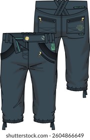 Kids non denim pant, 100% cotton twill fabric, slim fit