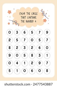 kids number coloring worksheet printable for kids fun education learning