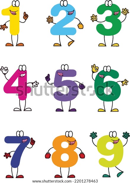 Kids Number Combinations Vector Art Png Stock Vector (Royalty Free ...