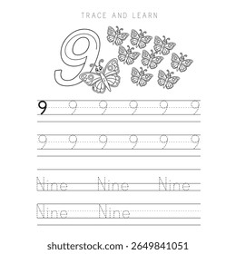 Kids Number Tracing Workbook - Learn to Write Numbers