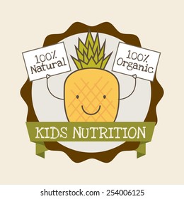 kids nutrition design, vector illustration eps10 graphic 