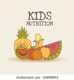 kids nutrition design, vector illustration eps10 graphic 