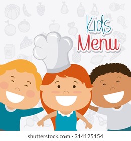 Kids nutrition design, vector illustration eps 10.