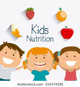 Kids Nutrition Design, Vector Illustration Eps 10.