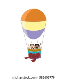 Kids on Balloon