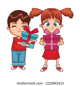 Kids on birthday party