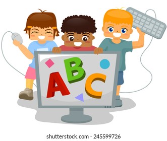 Kids On Computer ABC