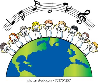 kids on earth vector