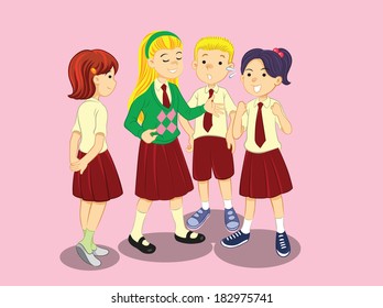 Kids on School