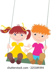 kids on the swing