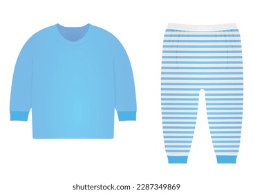 Kids pajama set. vector illustration