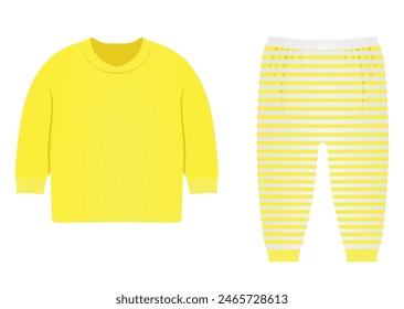Kids pajama set. vector illustration