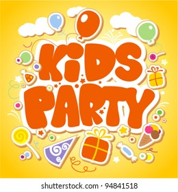Kids Party Design Template.