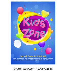 Kids Party Flyer or Banner Design.