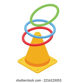 Kids party game icon isometric vector. Happy cute. Child sweet