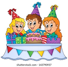 Kids party theme image 1 - eps10 vector illustration.