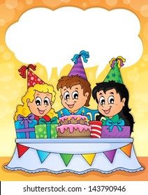 Kids party theme image 2 - eps10 vector illustration.