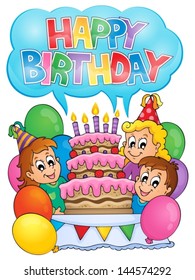 Kids Party Theme Image 8 - Eps10 Vector Illustration.