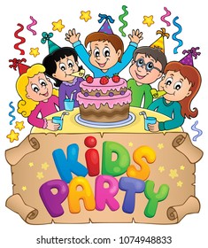 Kinderparty Thema Bild 5 - eps10 Vektorgrafik.