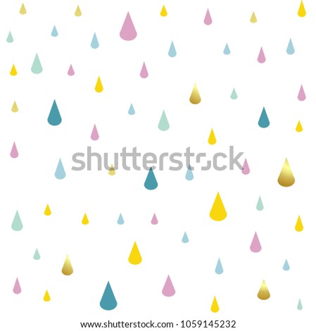 kids pattern rain drops