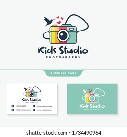 Kids Photography  Logo Design Template