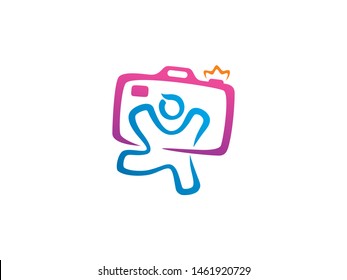 Kids Photography Logo Symbol Or Icon Template