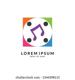 Kids play colorful logo vector, Children logo designs, happy child design concept, kid education logo, logo element template