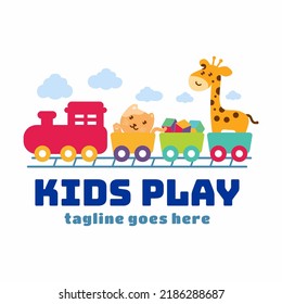 Kids Play Ground Logo Design, Kids Store Logo