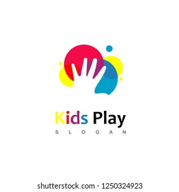 Kids Play Logo Design Template