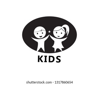 Kids Play Logo Design Vector Template Stock Vector (Royalty Free ...